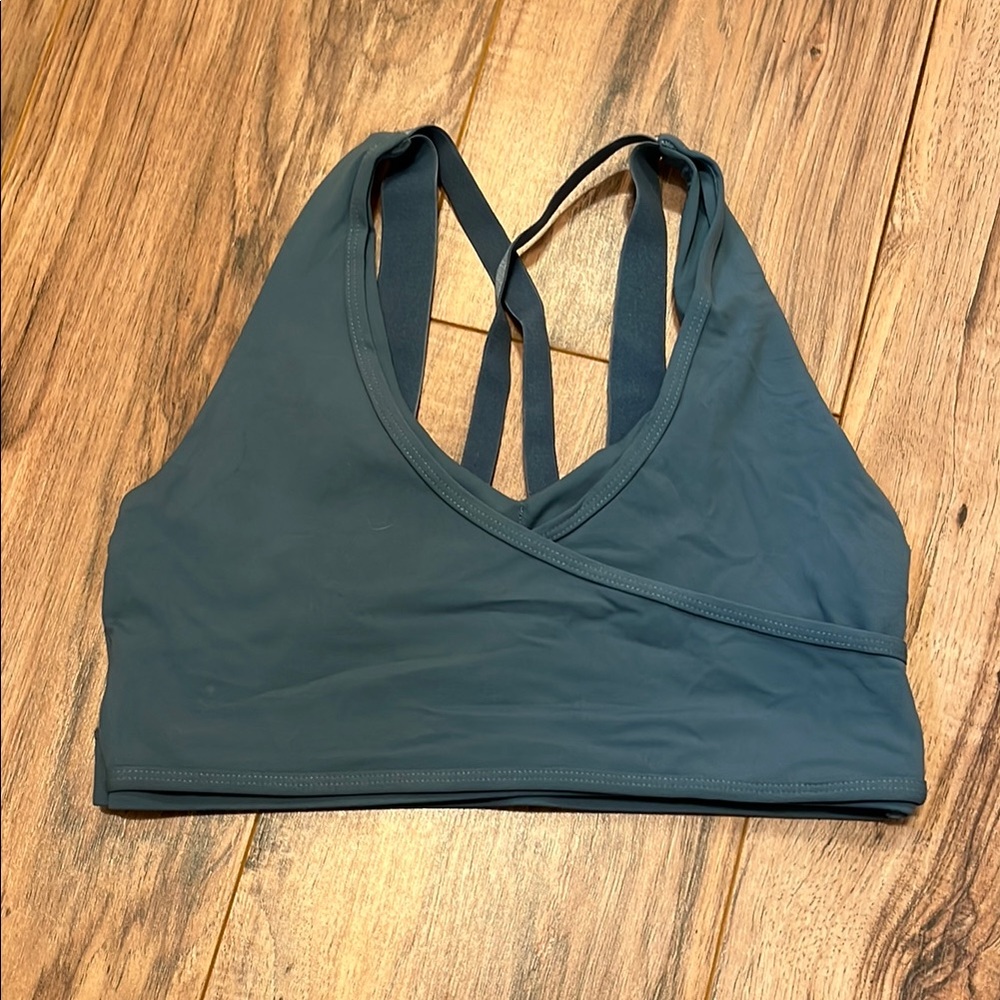 Gymshark Blue Wrap Bralette